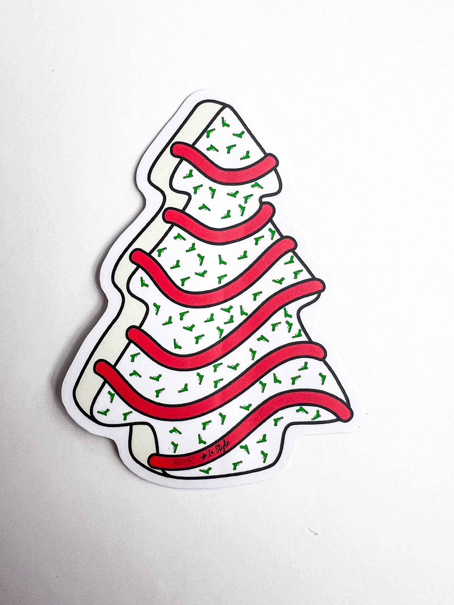 Freedom Sprinkles Christmas Cake Sticker