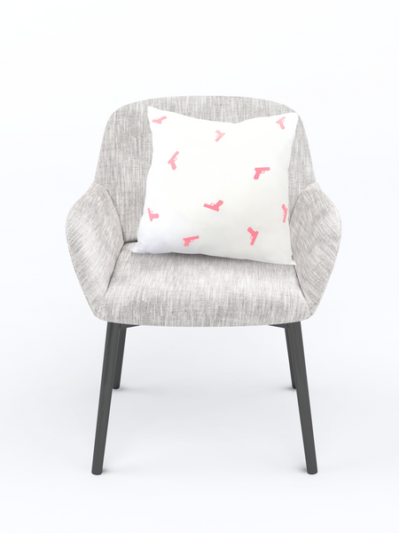 Pink Confetti Guns Dry Fire Pillow