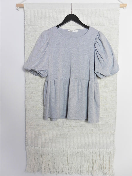 Secret Weapon Flowy Peplum Top