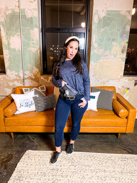 Side Twist Side Arm Tunic (S-3X)