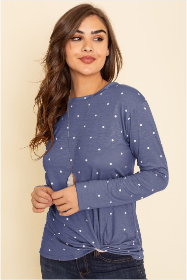 Side Twist Side Arm Tunic (S-3X)