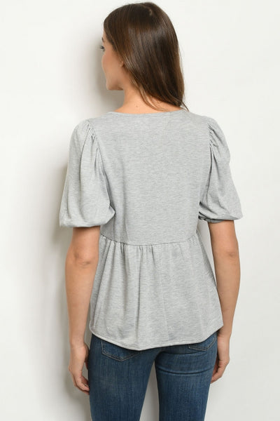 Secret Weapon Flowy Peplum Top