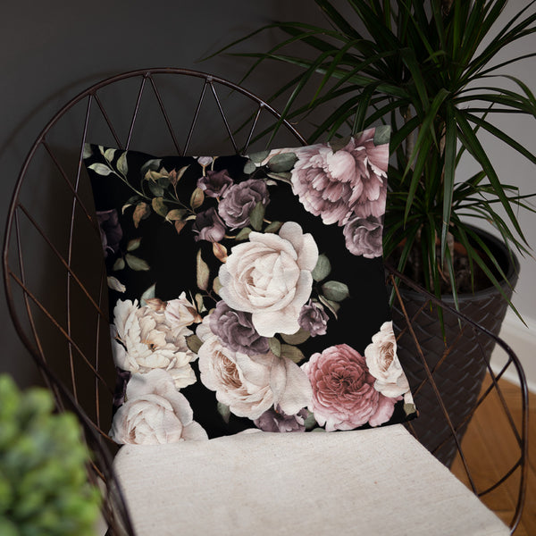 Black Floral Dry Fire Pillow, USPSA Style Target