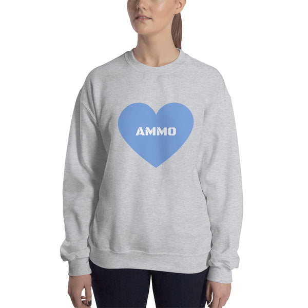 Ammo Love in Blue Sweatshirt