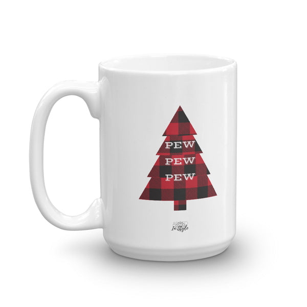 Pew Pew Pew Flannel Mug