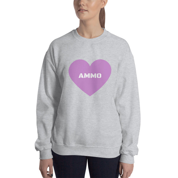 Ammo Love in Purple Sweatshirt