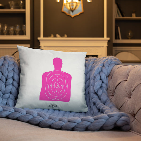 Black Is My Happy Color Dry Fire Pillow, Pink Silhouette Target