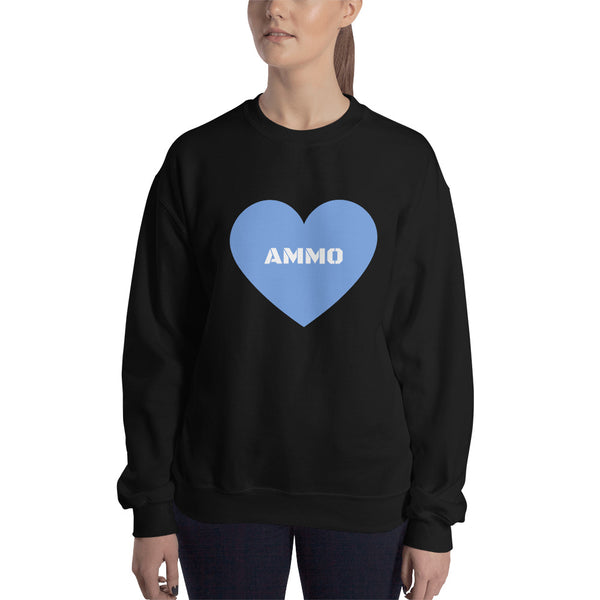 Ammo Love in Blue Sweatshirt