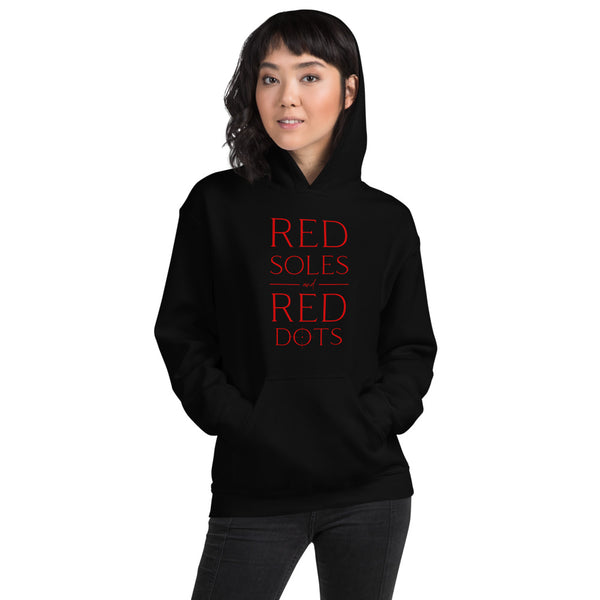 Red Soles and Red Dots, Women's Hoodie