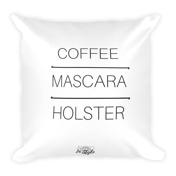 Coffee Mascara Holster Dry Fire Pillow