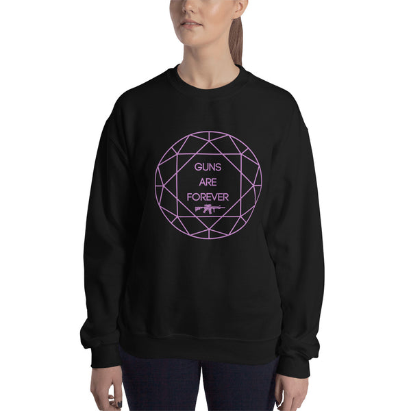 Guns are Forever in Pink Sweatshirt