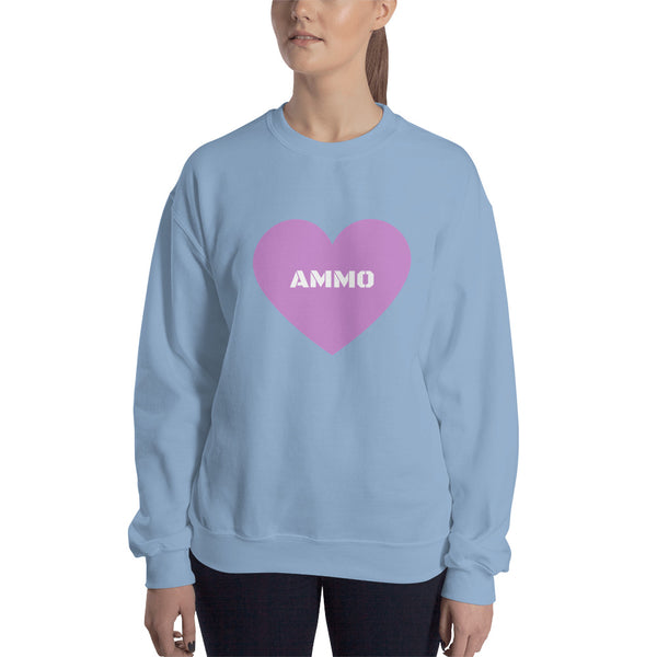 Ammo Love in Purple Sweatshirt