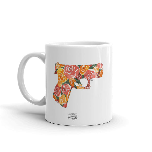 Glock and Roses by Felicha Dugan Mug