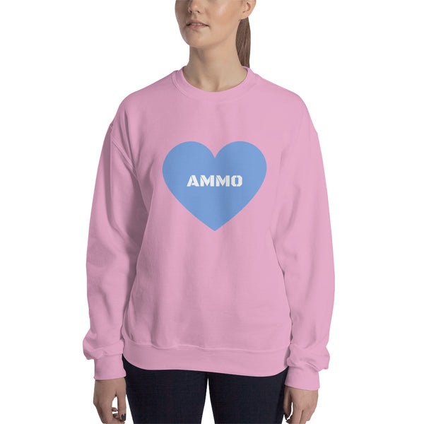 Ammo Love in Blue Sweatshirt