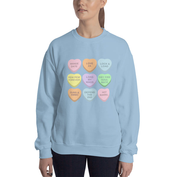 2A Candy Hearts, Women's Sweatshirt
