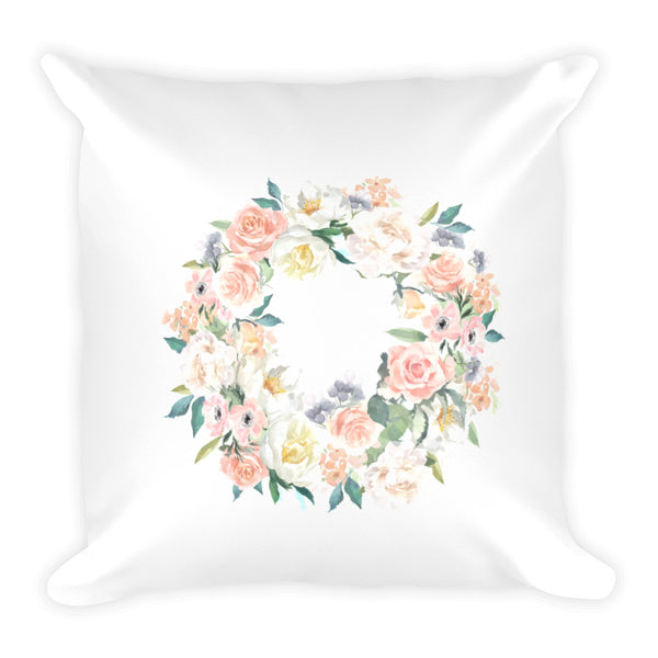 Spring Wreath Dry Fire Pillow