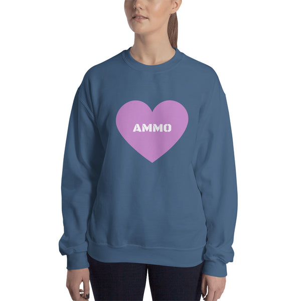 Ammo Love in Purple Sweatshirt