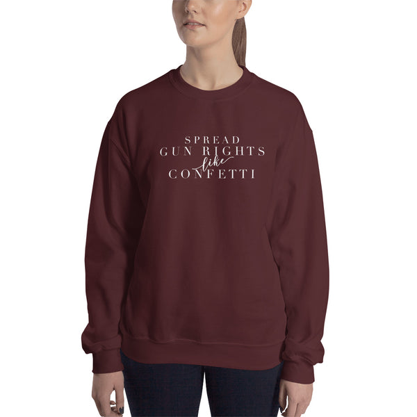Spread Fun Rights Like Confetti, Women's Sweatshirt