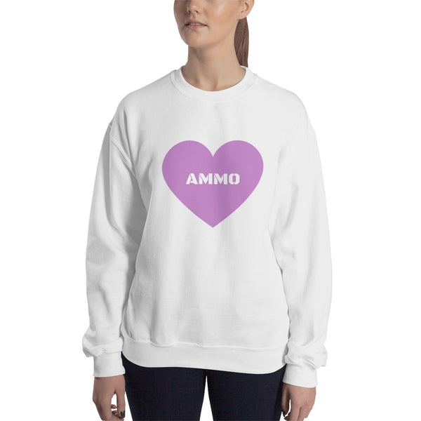 Ammo Love in Purple Sweatshirt
