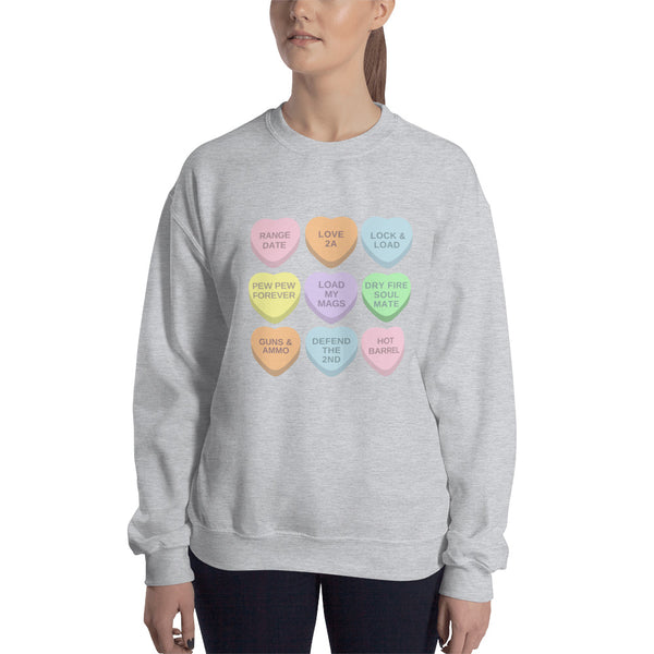 2A Candy Hearts, Women's Sweatshirt