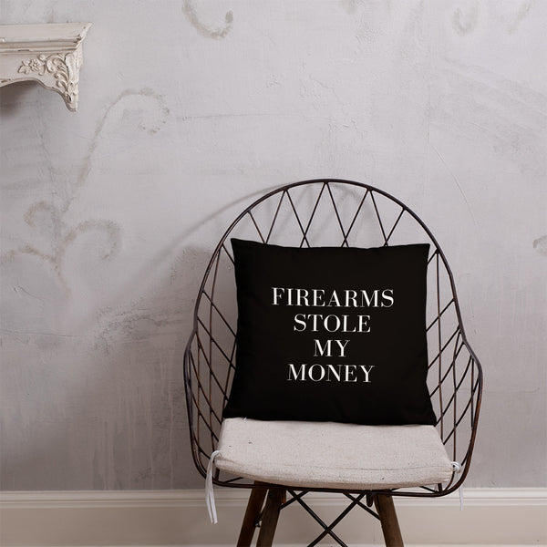 Firearms Stole My Money Dry Fire Pillow, IDPA Style Target