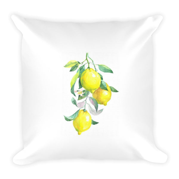 Fresh Lemons Dry Fire Pillow
