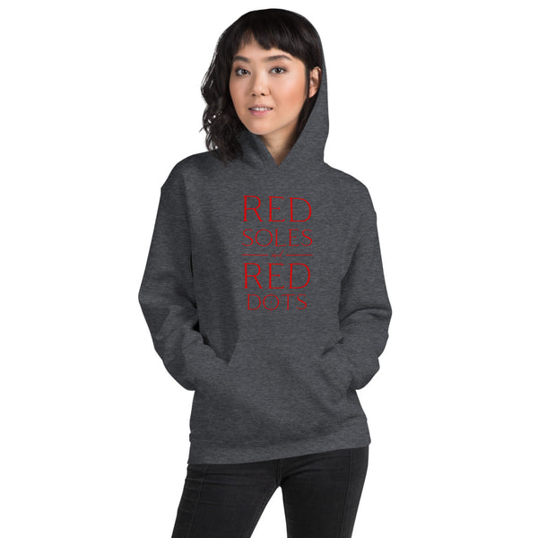 Red Soles and Red Dots, Women's Hoodie