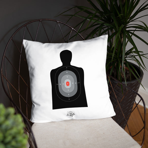 Black Is My Happy Color Dry Fire Pillow, Black Silhouette Target