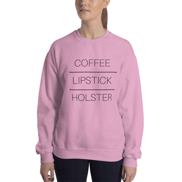 Coffee Lipstick Holster, Women's Sweatshirt