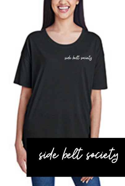 Side Belt Society, Women's Hi-Lo Freedom Shirt