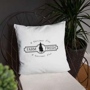 O Christmas Tree Farmhouse Dry Fire Pillow