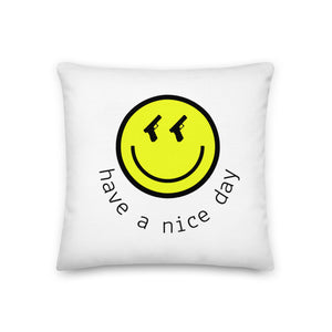 Yellow Smiley Dry Fire Pillow