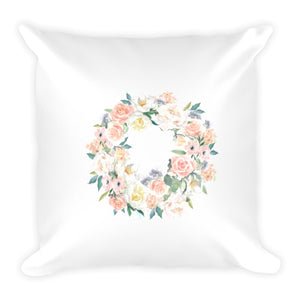 Spring Wreath Dry Fire Pillow Case