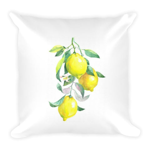 Fresh Lemons Dry Fire Pillow Case