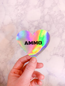 Holographic Ammo Love Sticker