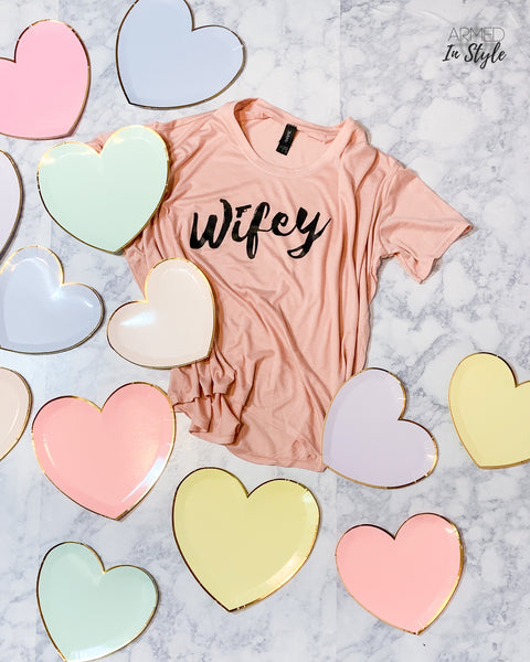 Wifey, Women's Hi-Lo Freedom Shirt