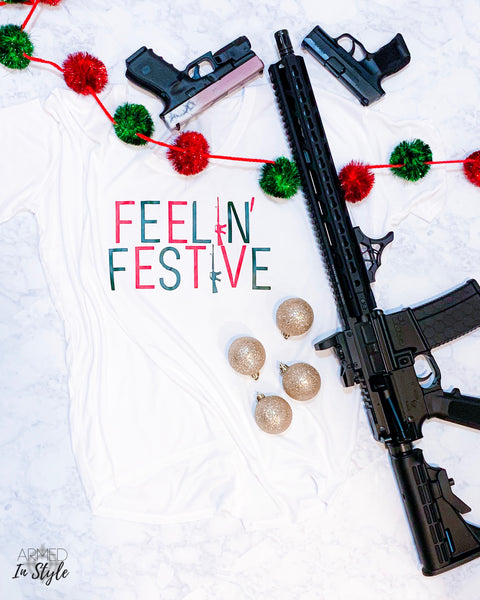 Feelin' Festive, Women's Hi-Lo Freedom Shirt