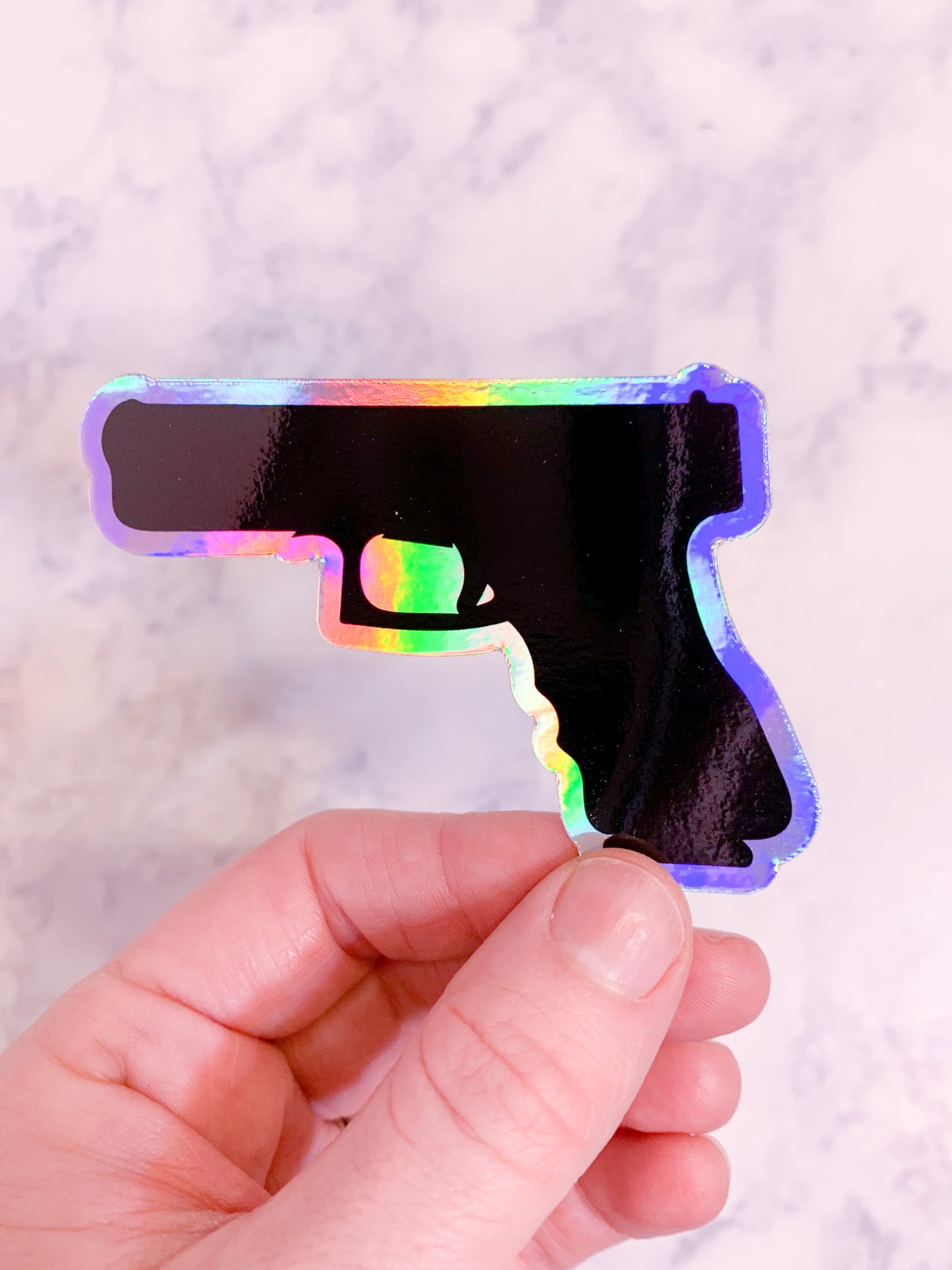 Holographic Pistol Sticker