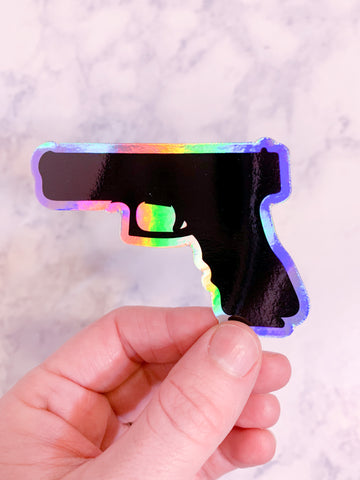 Holographic Pistol Sticker