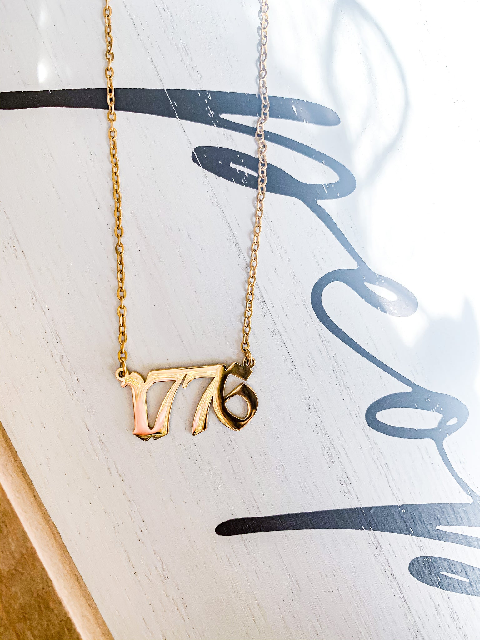 1776 Freedom Year Necklace