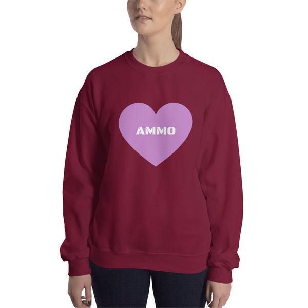 Ammo Love in Purple Sweatshirt