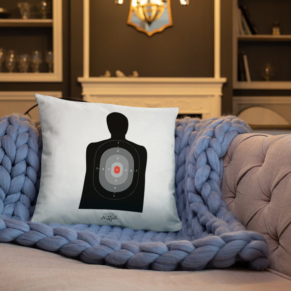 Black Floral Dry Fire Pillow, Black Silhouette Target