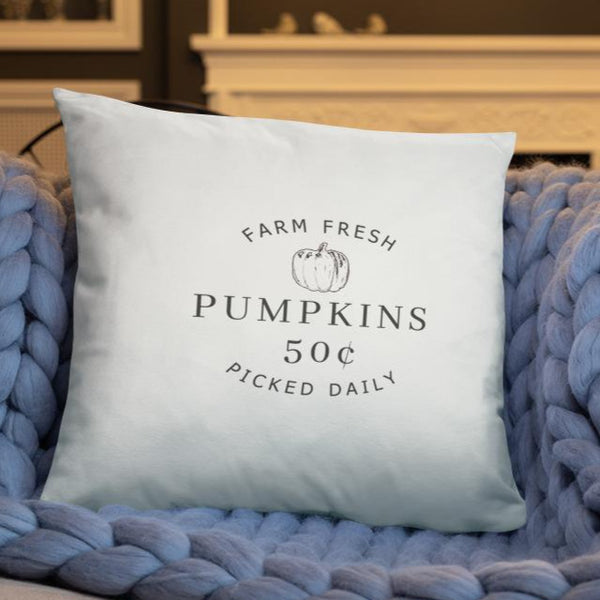 Farm Fresh Pumpkins Dry Fire Pillow Case