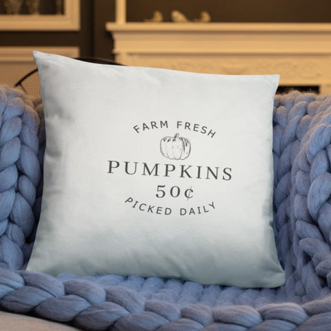 Farm Fresh Pumpkins Dry Fire Pillow