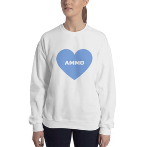 Ammo Love in Blue Sweatshirt