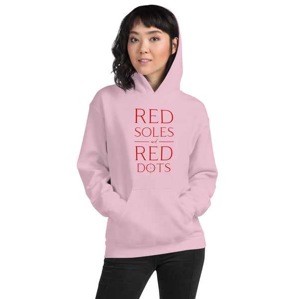 Red Soles and Red Dots, Women's Hoodie