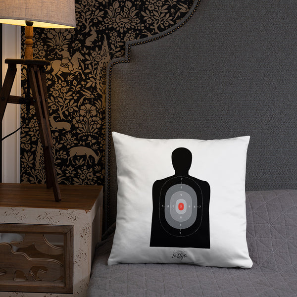 Black Floral Dry Fire Pillow, Black Silhouette Target