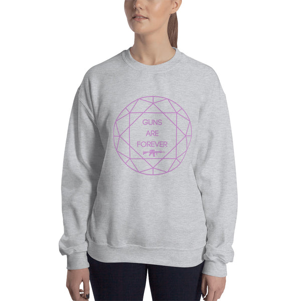 Guns are Forever in Pink Sweatshirt