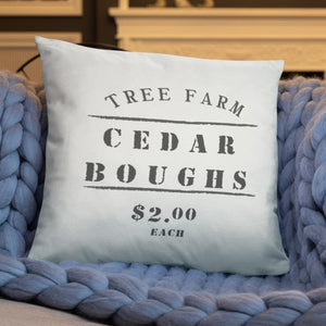 Cedar Boughs Farmhouse Dry Fire Pillow Case