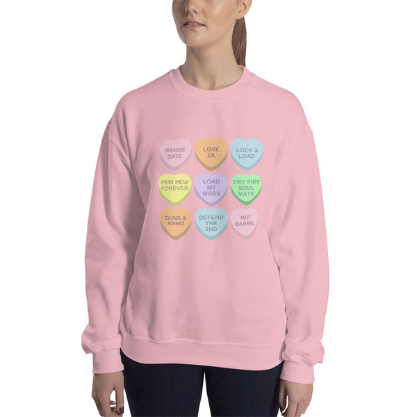 2A Candy Hearts, Women's Sweatshirt